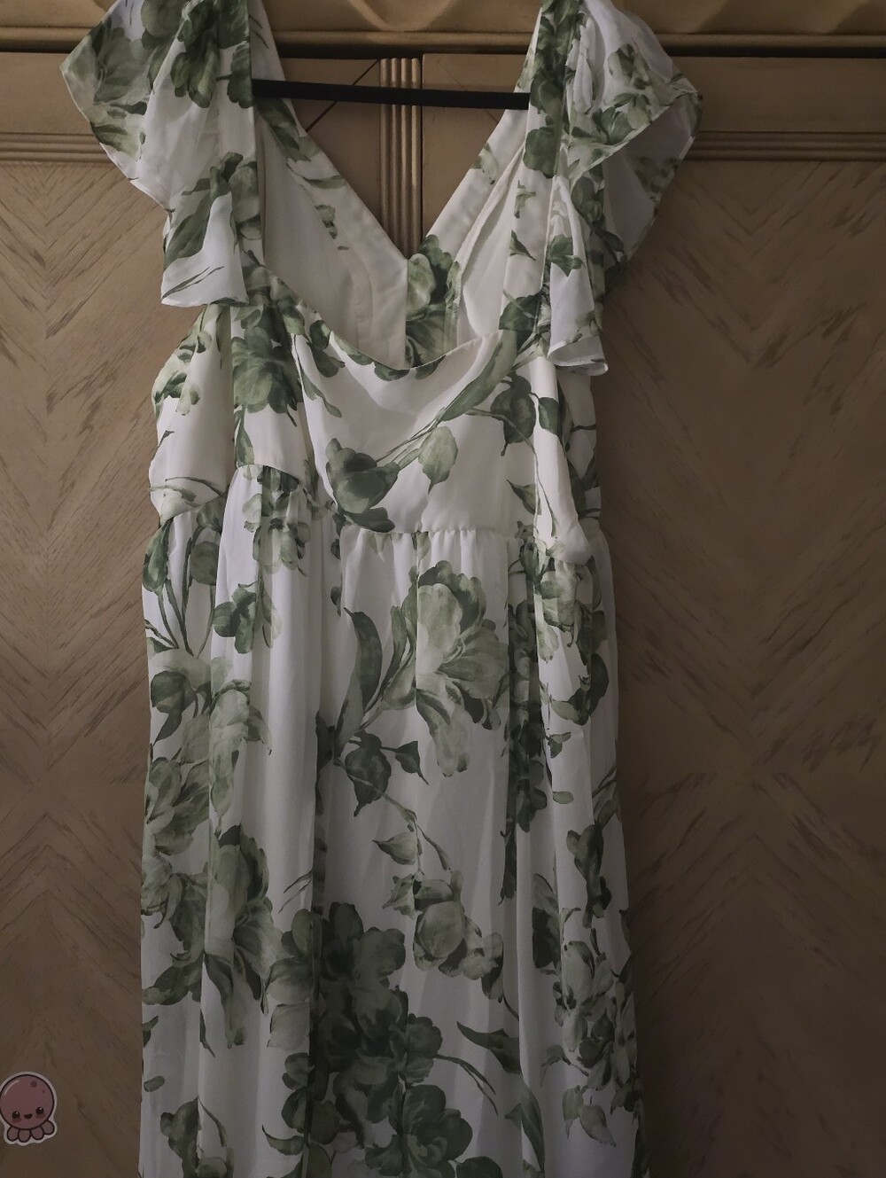 Taylor Plus Size Ruffle V-Neck Dress - Picture 9 of 16